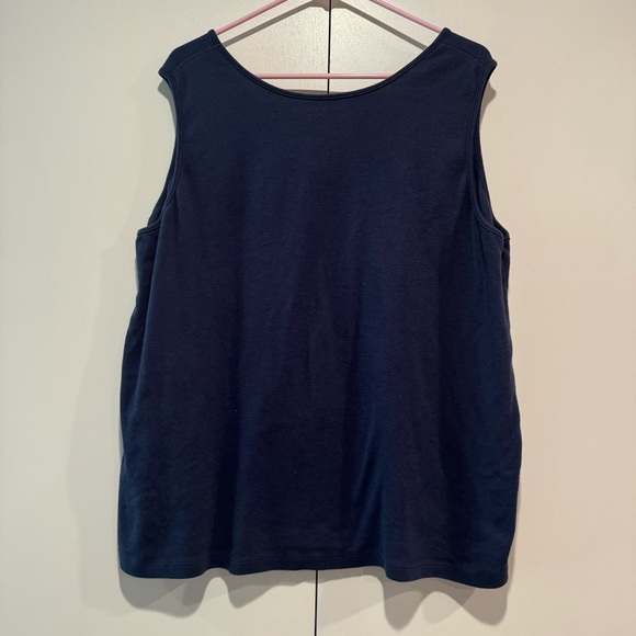 5/25 Women’s Plus Size Tanktop in Navy Blue - Picture 3 of 3